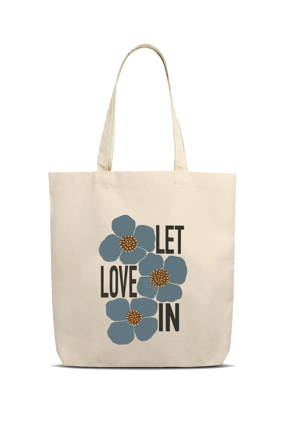 Kanvas Let Love In Tasarımlı Bez Çanta