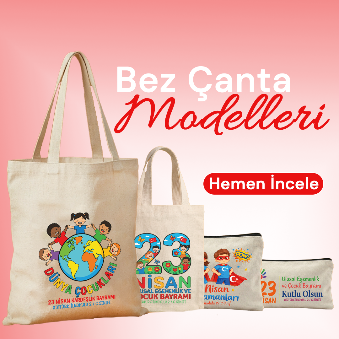 23 Nisan Bez Çanta Modelleri