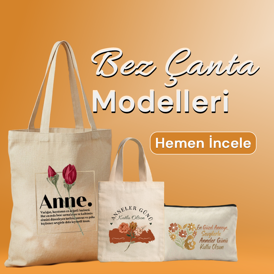 Anneler Günü Bez Çanta Modelleri