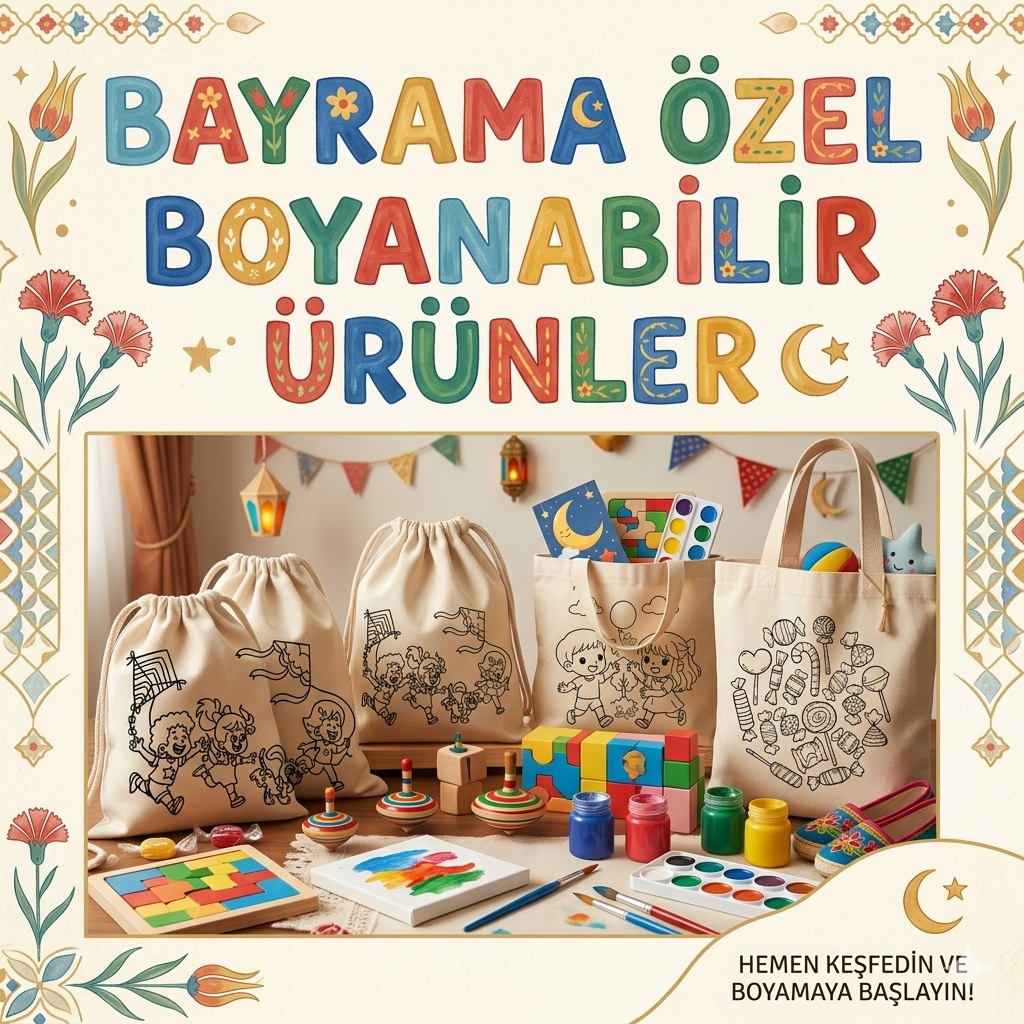 Bayrama Özel Boyanabilir Ürünler