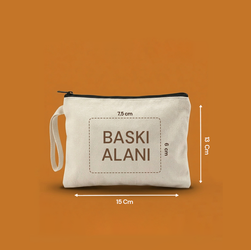 Özelleştirilebilir Kanvas Clutchlar (15 x 13 Cm)