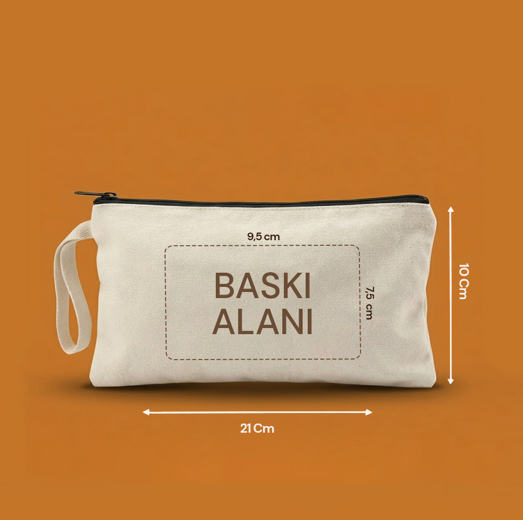 Özelleştirilebilir Kanvas Clutchlar (21 x 10 Cm )