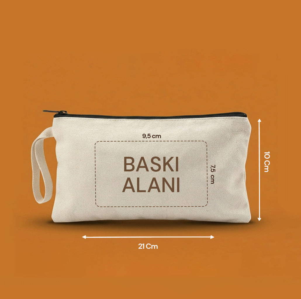 Özelleştirilebilir Kanvas Clutchlar (21 x 10 Cm )
