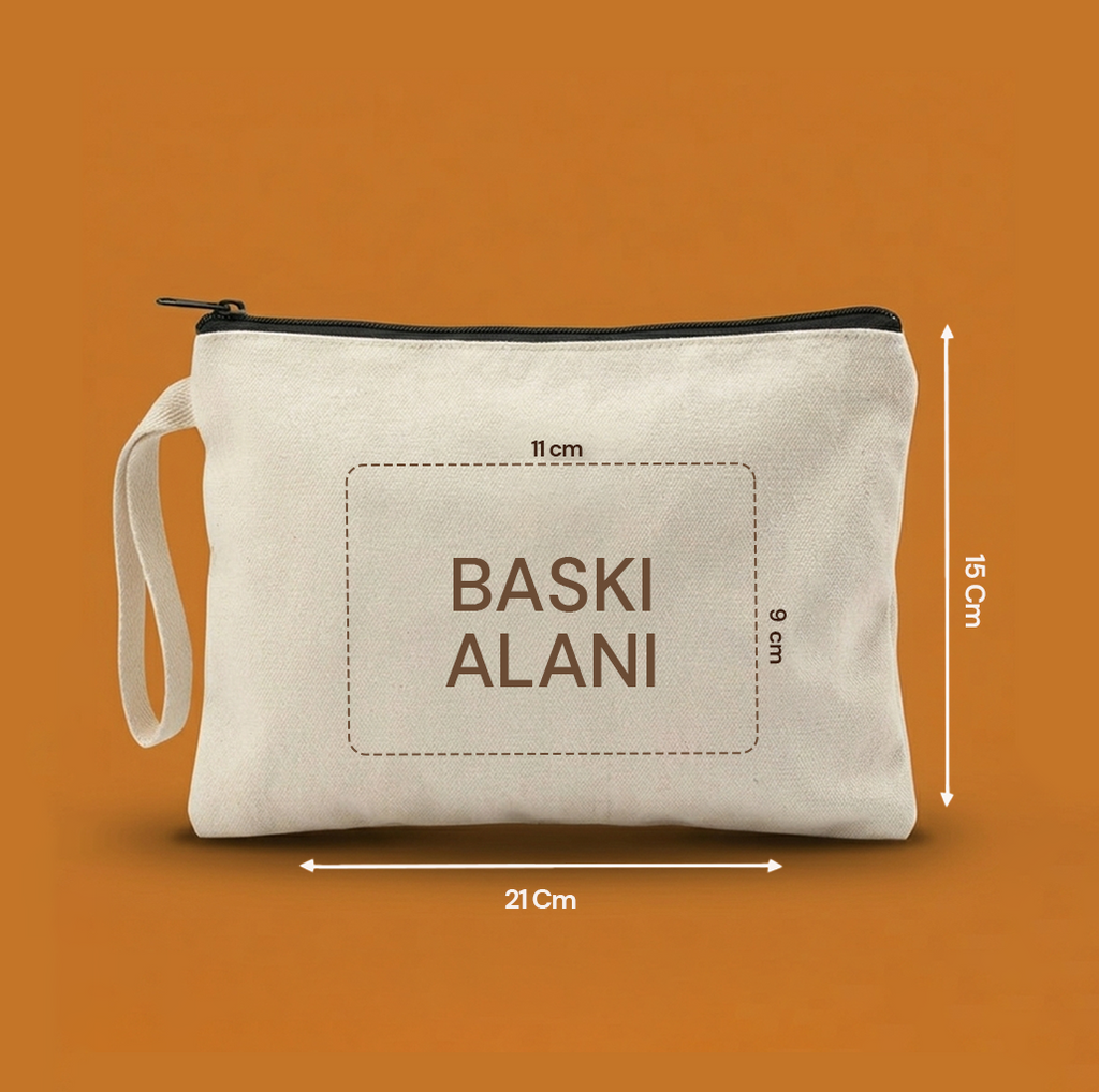 Özelleştirilebilir Kanvas Clutchlar (21 x 15 Cm )