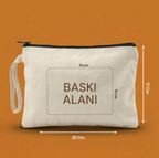 Özelleştirilebilir Kanvas Clutchlar (25 x 17 Cm)