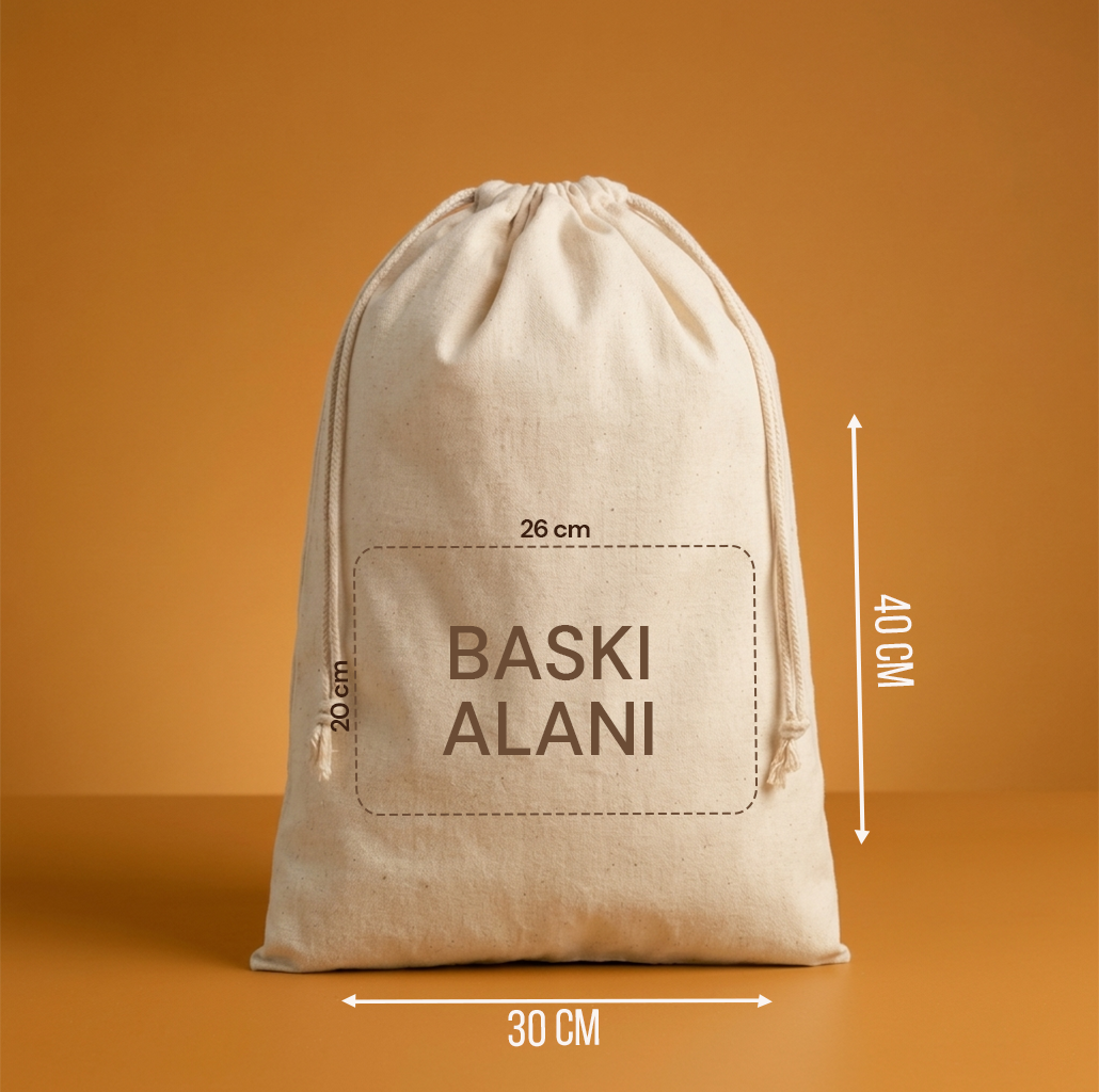 Ham Bez Kese - 30 x 40 Cm (Özelleştirilebilir)