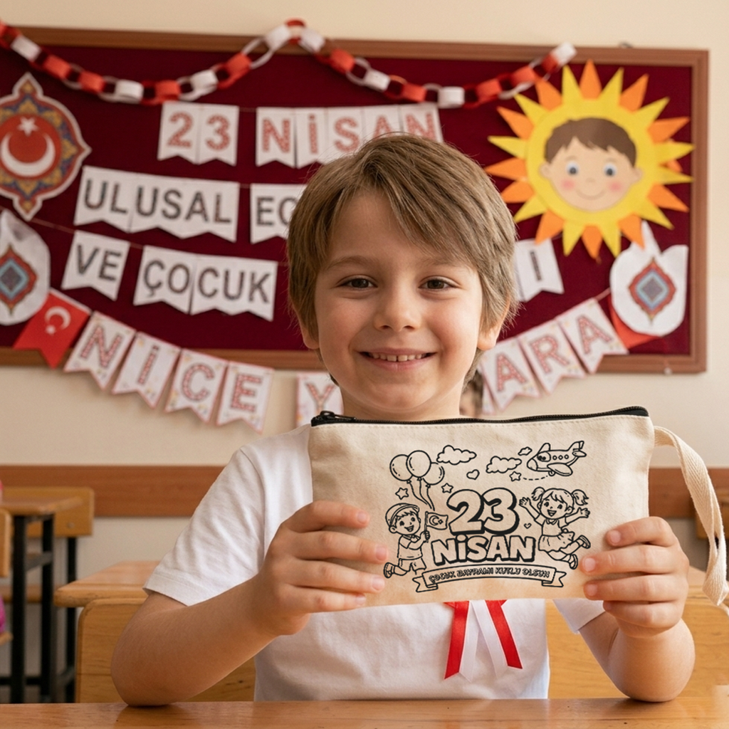 Boyanabilir 23 Nisan Clutch - No:3 — 23 Nisan Çocuk Bayramı Kutlu Olsun