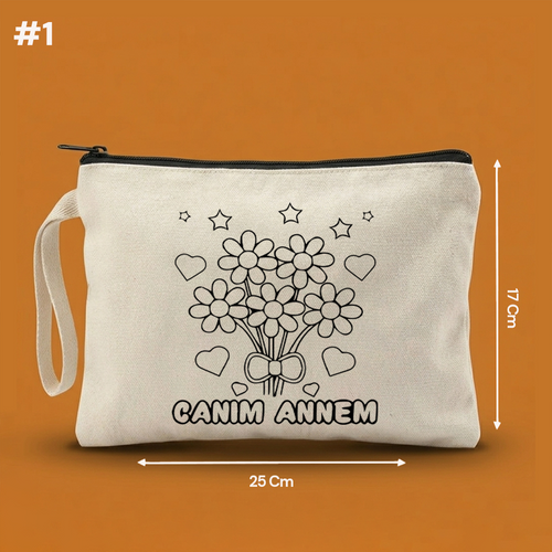 25x17 Cm Boyanabilir Anneler Günü Clutch'ı – Anneler Günü Hediyeliği