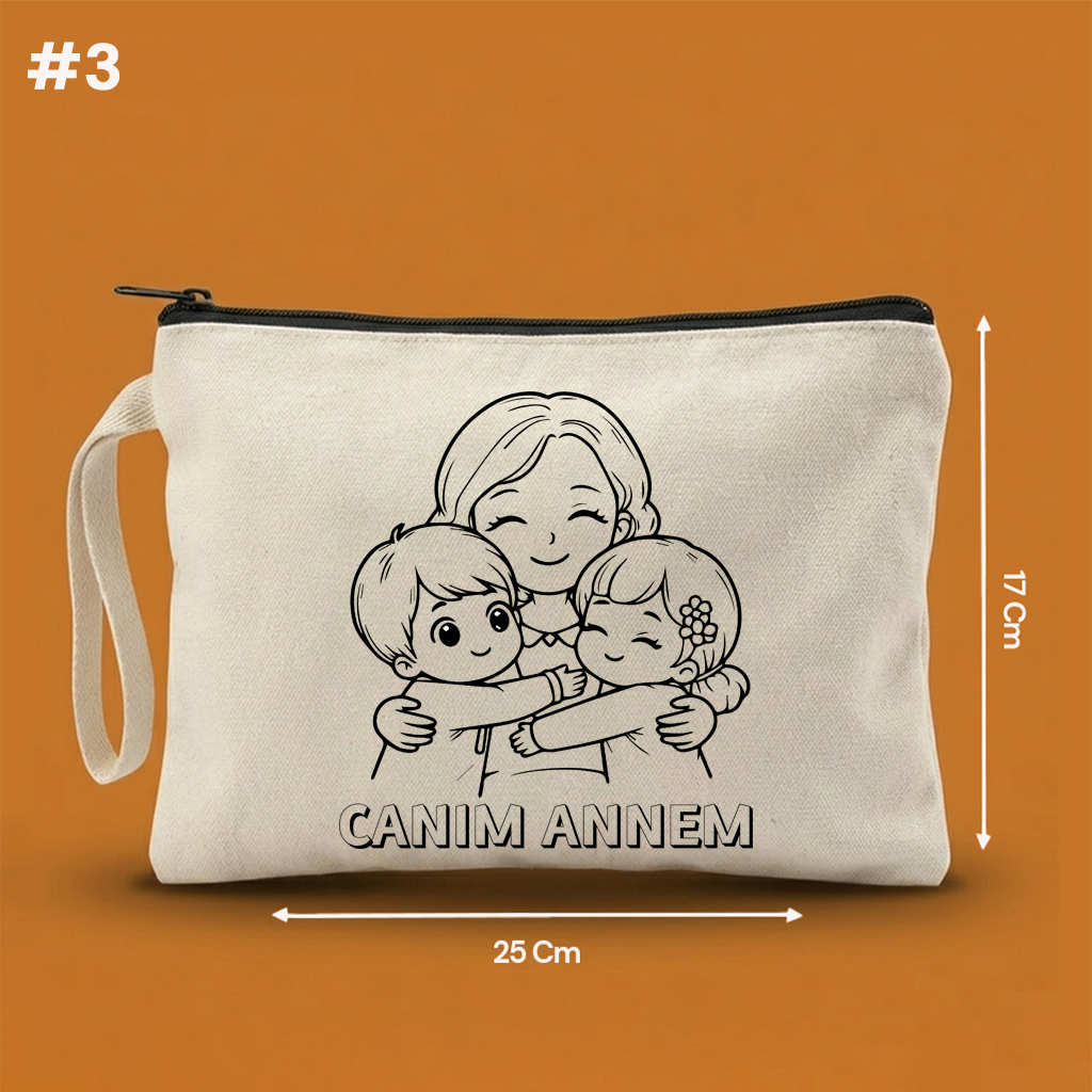 25x17 Cm Boyanabilir Anneler Günü Clutch'ı – Anneler Günü Hediyeliği