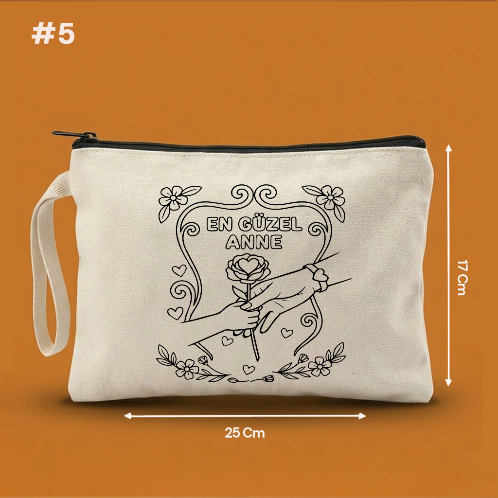 25x17 Cm Boyanabilir Anneler Günü Clutch'ı – Anneler Günü Hediyeliği