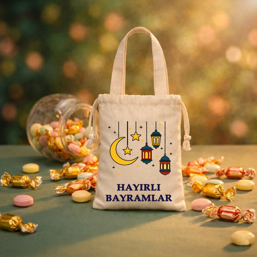 Saplı Bayram Harçlık Kesesi - Bayram Hediyeliği (15x20cm) - No:11