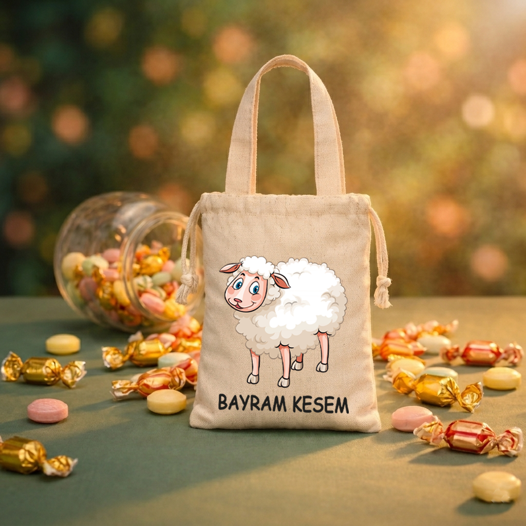 Saplı Bayram Harçlık Kesesi - Bayram Hediyeliği (15x20cm) - No:17