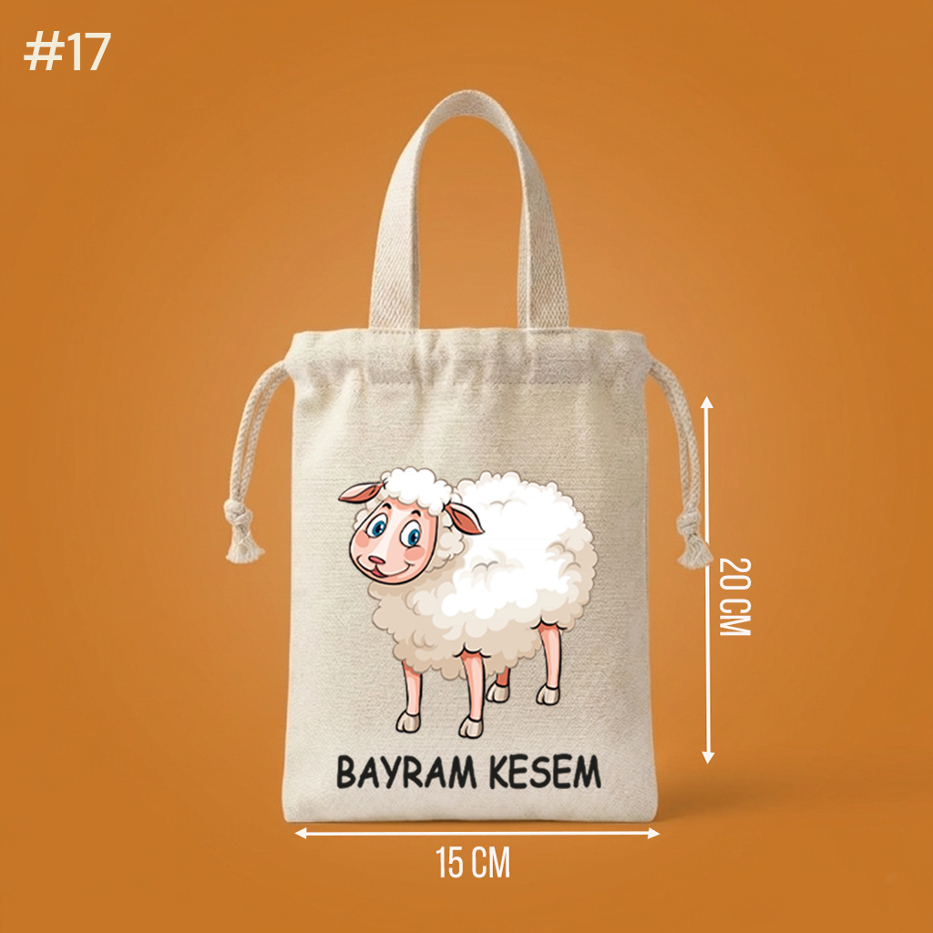 Saplı Bayram Harçlık Kesesi - Bayram Hediyeliği (15x20cm) - No:17