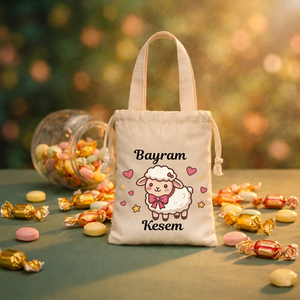 Saplı Bayram Harçlık Kesesi - Bayram Hediyeliği (15x20cm) - No:24