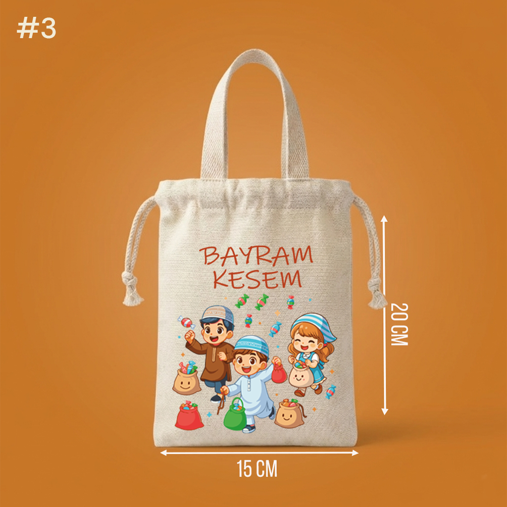 Saplı Bayram Harçlık Kesesi  Bayram Hediyeliği (15x20cm) - No:3