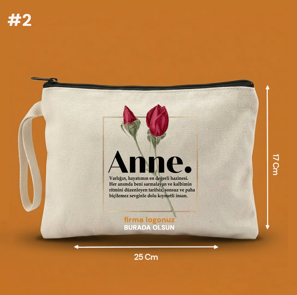25x17 Cm Anneler Günü Clutch Astarsız Çanta  – Anneler Günü Hediyeliği