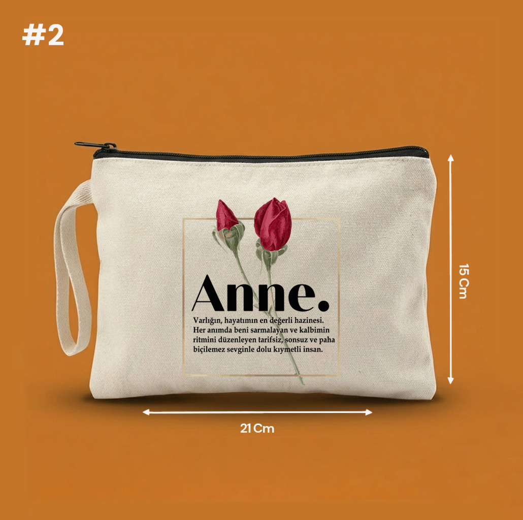 21x15 Cm Anneler Günü Clutch Astarsız Çanta  – Anneler Günü Hediyeliği