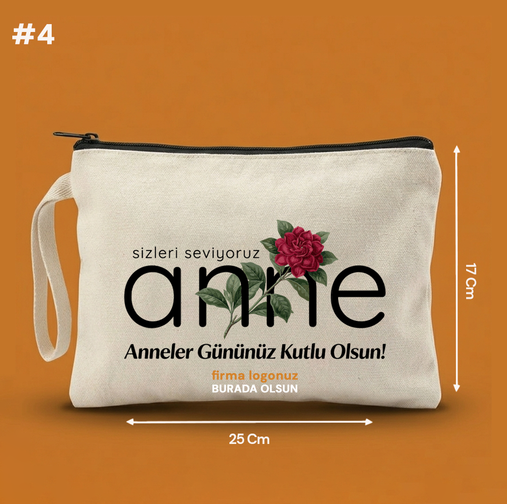 25x17 Cm Anneler Günü Clutch Astarsız Çanta  – Anneler Günü Hediyeliği