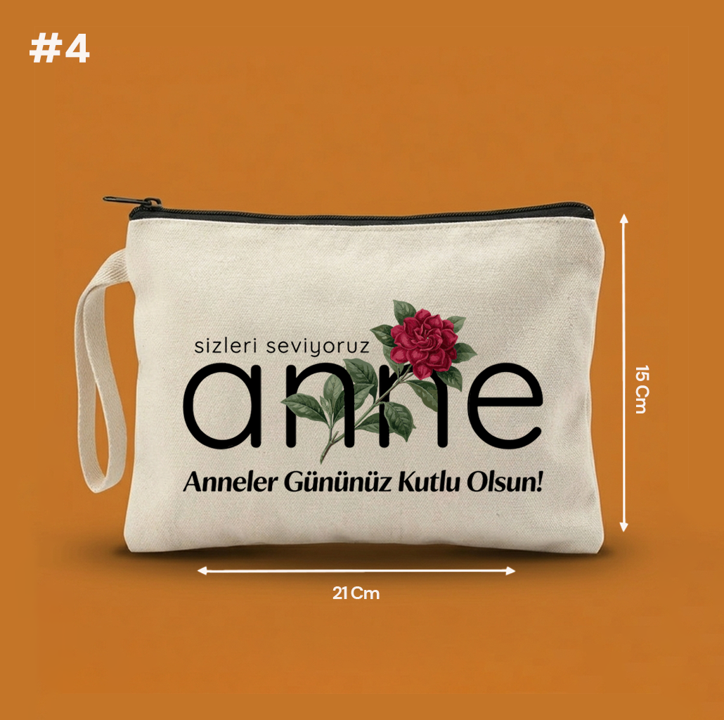 21x15 Cm Anneler Günü Clutch Astarsız Çanta  – Anneler Günü Hediyeliği