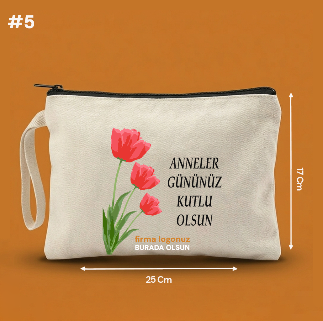25x17 Cm Anneler Günü Clutch Astarsız Çanta  – Anneler Günü Hediyeliği