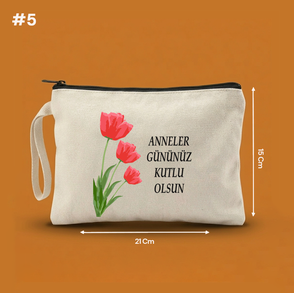21x15 Cm Anneler Günü Clutch Astarsız Çanta  – Anneler Günü Hediyeliği