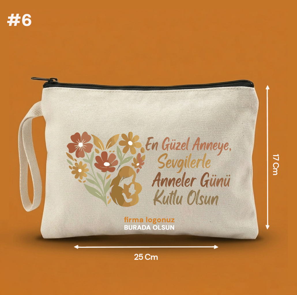 25x17 Cm Anneler Günü Clutch Astarsız Çanta  – Anneler Günü Hediyeliği