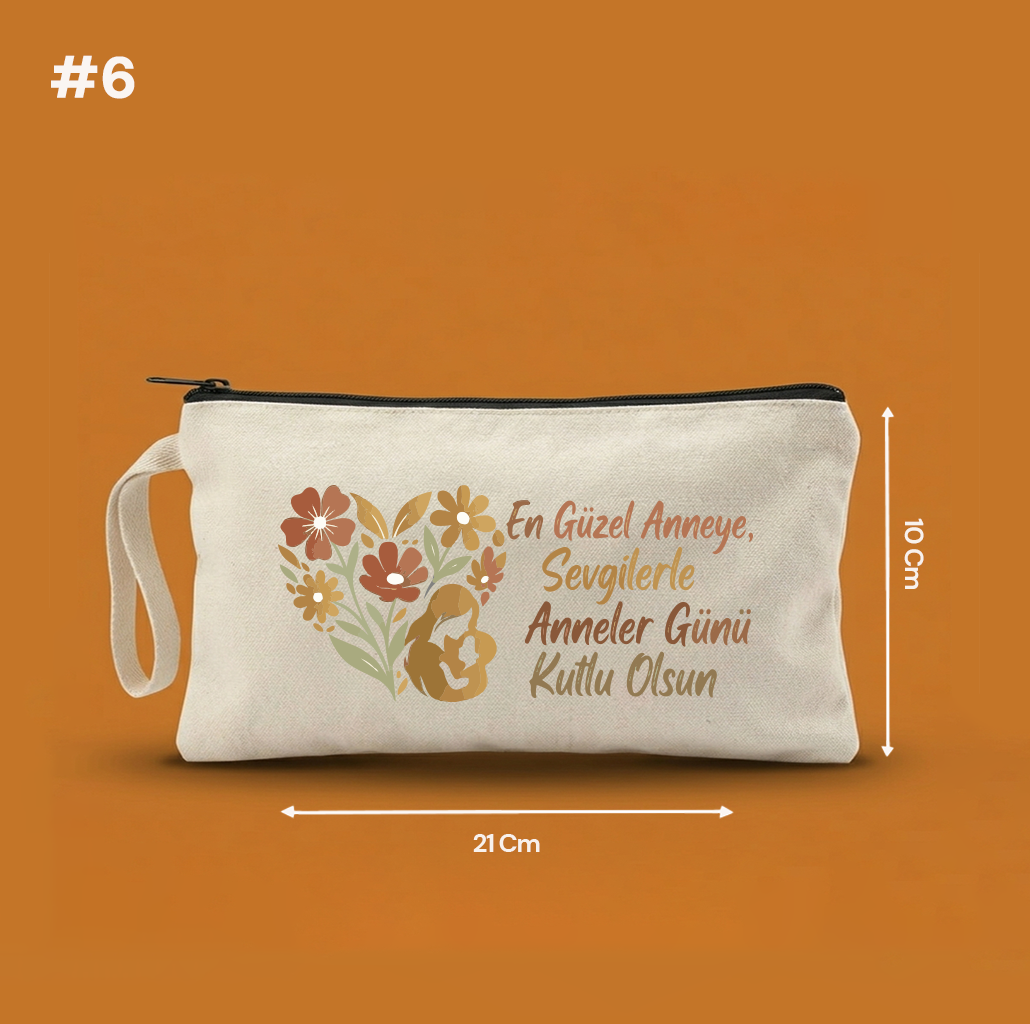 21x10 Cm Anneler Günü Clutch Astarsız Çanta  – Anneler Günü Hediyeliği