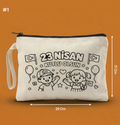 25x17 Cm Boyanabilir 23 Nisan Clutch - 23 Nisan Hediyeliği