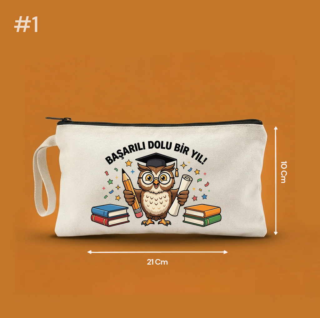 21x10 Cm Karne Günü Hediyesi Baskılı Clutch Astarsız Çanta