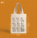 20x30 Cm Okula Dönüş Hediyesi Sayıları Öğreniyorum Boyanabilir Baskılı Bez Çanta