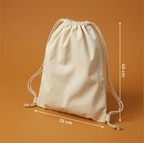 Büzgülü Ham Bez Çanta - 35x40 cm